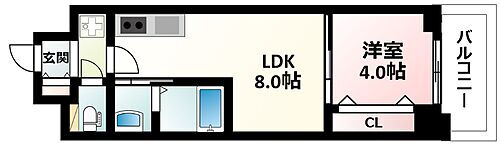 ＭＡＸＩＶ　ＣＲＯＳ　江坂 5階 1LDK 賃貸物件詳細