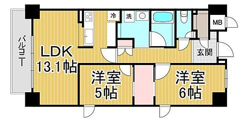 ＬｉｖｅＣａｓａ西宮 4階 2LDK 賃貸物件詳細