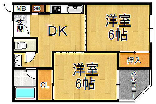 兵庫県伊丹市安堂寺町1丁目 稲野駅 2DK マンション 賃貸物件詳細