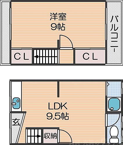 大阪府大阪市住吉区山之内5丁目 杉本町駅 1LDK 一戸建て 賃貸物件詳細