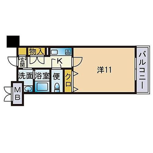 メープル博多倶楽部 6階 1K 賃貸物件詳細