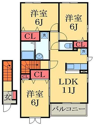 千葉県茂原市新小轡 新茂原駅 3LDK アパート 賃貸物件詳細