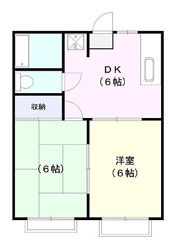 栃木県佐野市赤坂町 佐野駅 2DK アパート 賃貸物件詳細