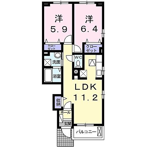 静岡県浜松市中央区高塚町 高塚駅 2LDK アパート 賃貸物件詳細