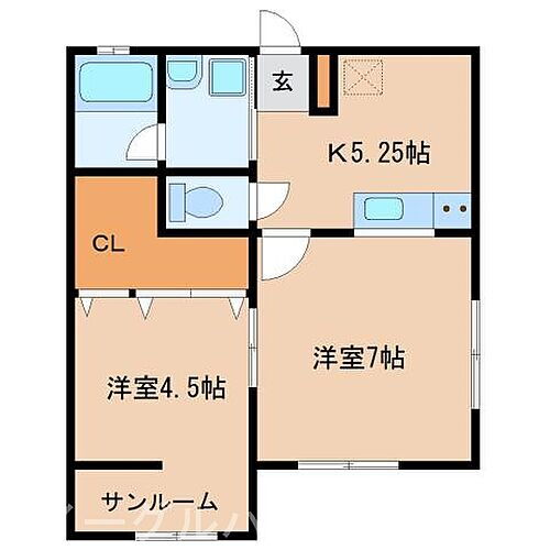 レガーメ 1階 2K 賃貸物件詳細