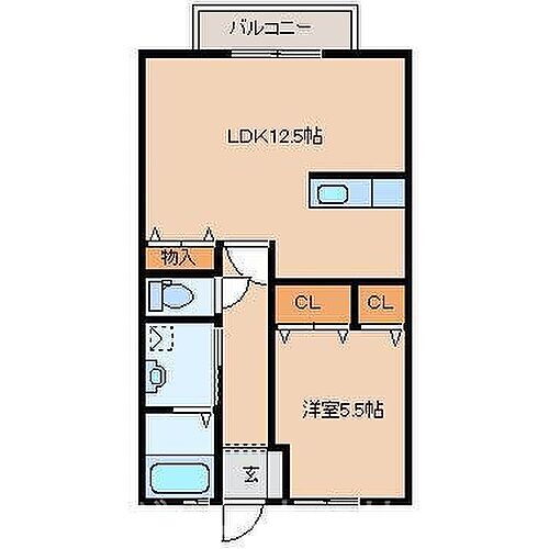 イーグルパレス 2階 1LDK 賃貸物件詳細