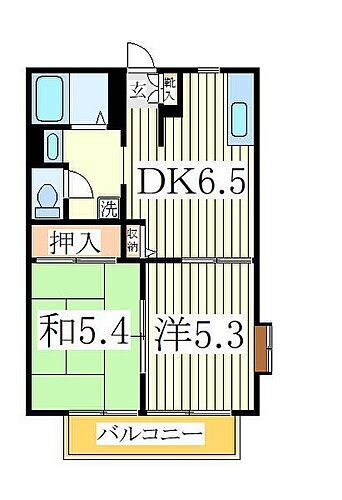 千葉県柏市緑台 柏駅 2DK アパート 賃貸物件詳細