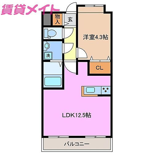 三重県四日市市茂福町 近鉄富田駅 1LDK アパート 賃貸物件詳細