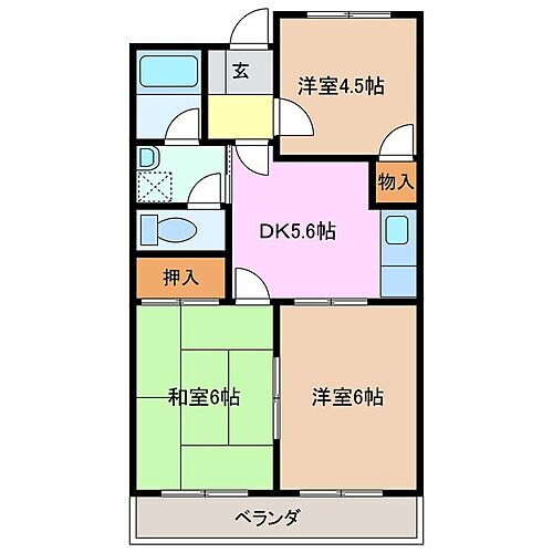 三重県桑名市長島町出口 長島駅 3K マンション 賃貸物件詳細