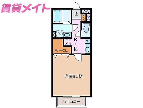 三重県いなべ市大安町門前 大安駅 1K アパート 賃貸物件詳細