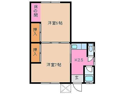 三重県鈴鹿市末広北3丁目 玉垣駅 2K アパート 賃貸物件詳細