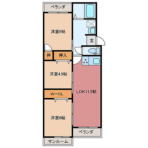 三重県津市大谷町 津駅 3LDK マンション 賃貸物件詳細