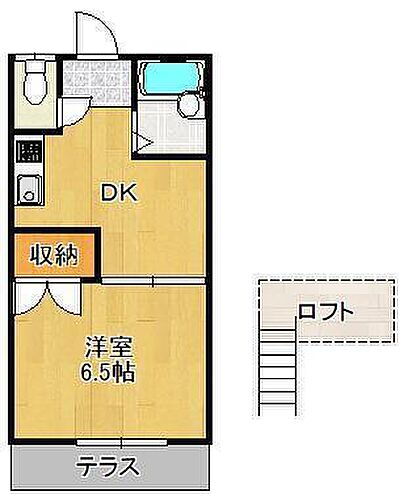 福岡県北九州市八幡西区浅川台3丁目 折尾駅 1DK アパート 賃貸物件詳細