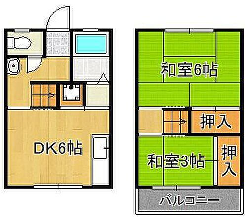福岡県北九州市若松区宮丸2丁目 藤ノ木駅 2DK マンション 賃貸物件詳細