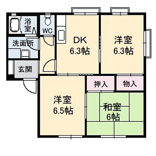 岡山県岡山市東区金岡東町1丁目 3DK アパート 賃貸物件詳細