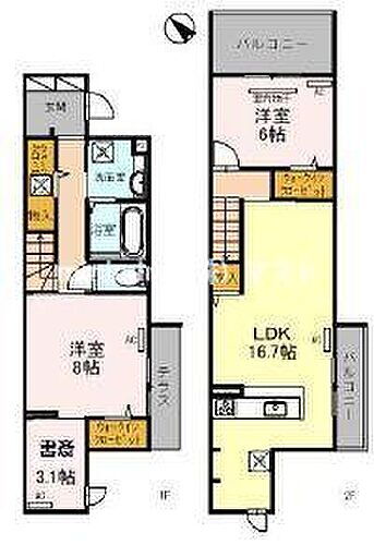 大阪府大阪市城東区東中浜２丁目 緑橋駅 2LDK アパート 賃貸物件詳細