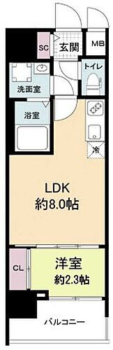 セレニテ日本橋ミラク 12階 1LDK 賃貸物件詳細