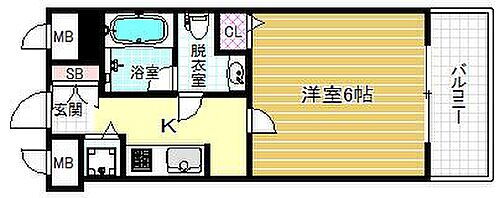 大阪府大阪市福島区福島1丁目 福島駅 1K マンション 賃貸物件詳細