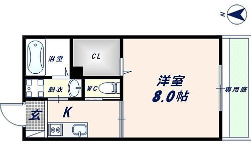 カームメゾン 1階 1K 賃貸物件詳細