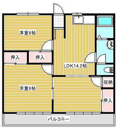 ベルハイツ 1階 2LDK 賃貸物件詳細