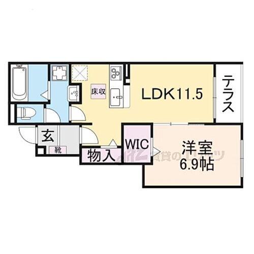 京都府木津川市加茂町里中門伝 加茂駅 1LDK アパート 賃貸物件詳細