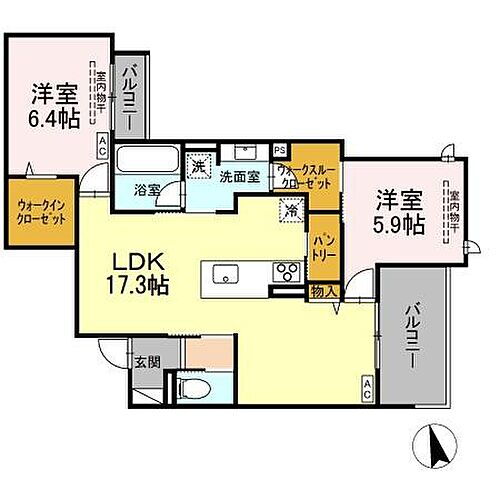 ｓａｋｕｒａ　ｔｅｒｒａｃｅ 3階 2LDK 賃貸物件詳細