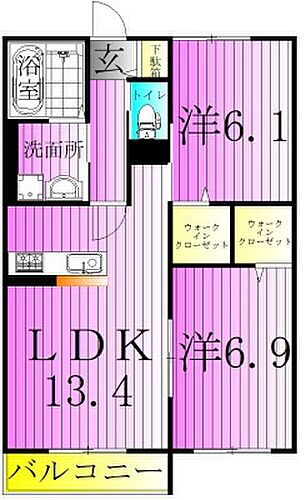 東京都足立区宮城1丁目 小台駅 2LDK アパート 賃貸物件詳細