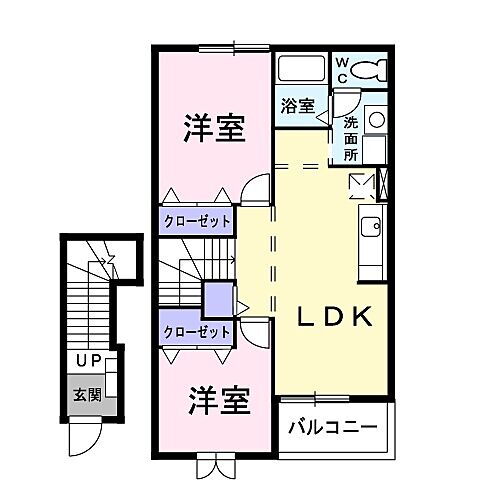 広島県広島市安佐南区上安3丁目 安東駅 2LDK アパート 賃貸物件詳細