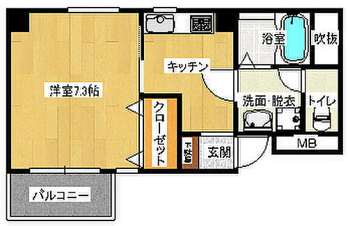 広島県広島市中区国泰寺町1丁目 市役所前駅 1K マンション 賃貸物件詳細