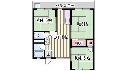 兵庫県明石市貴崎3丁目 林崎松江海岸駅 3DK アパート 賃貸物件詳細