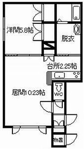 ＬｉｂｅｒａｌＩＩ 2階 1LDK 賃貸物件詳細