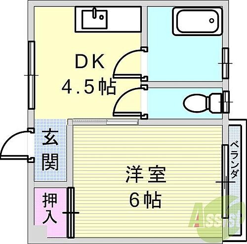 兵庫県神戸市兵庫区下三条町3-18 神戸駅 1DK マンション 賃貸物件詳細