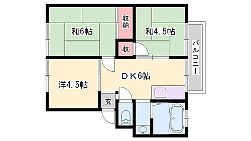 兵庫県加古川市東神吉町神吉 宝殿駅 3DK アパート 賃貸物件詳細