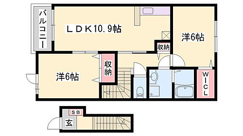 メゾン・ド・キャッスル赤穂 2階 2LDK 賃貸物件詳細