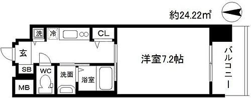 レジデンス南森町 3階 1K 賃貸物件詳細