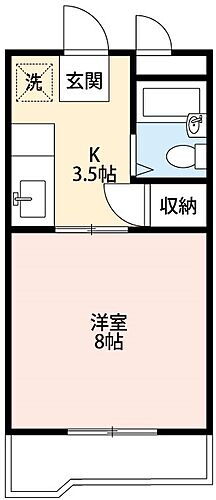 コーポラスＮ 2階 1K 賃貸物件詳細