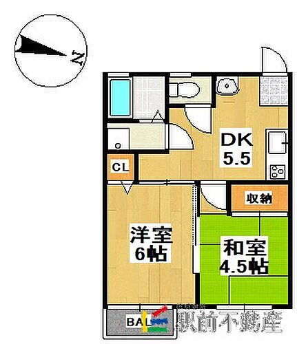 ハイツタダクマＩＩ 2階 2DK 賃貸物件詳細