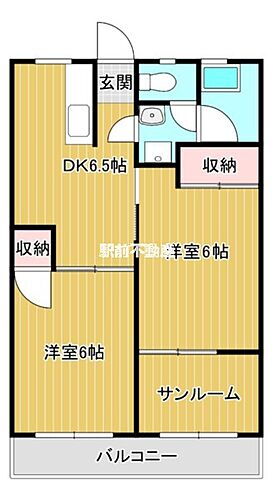 福岡県大牟田市本町4丁目2-2 大牟田駅 2SDK マンション 賃貸物件詳細