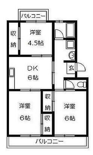 静岡県浜松市中央区曳馬6丁目24-7 曳馬駅 3DK マンション 賃貸物件詳細