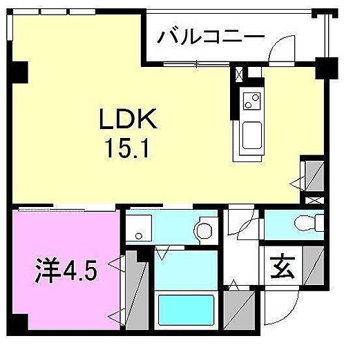愛媛県松山市東石井4丁目 福音寺駅 1LDK マンション 賃貸物件詳細