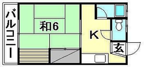 愛媛県松山市高岡町 余戸駅 1K アパート 賃貸物件詳細