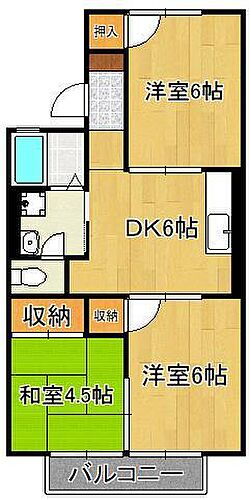 福岡県北九州市小倉南区志井2丁目 志井駅 3DK アパート 賃貸物件詳細