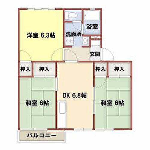 兵庫県加古川市加古川町北在家 加古川駅 3DK アパート 賃貸物件詳細