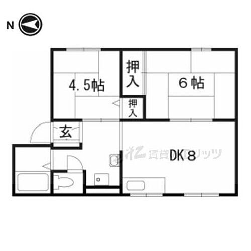 大阪府茨木市見付山2丁目7番25号 茨木駅 2DK アパート 賃貸物件詳細