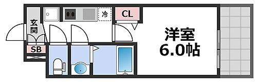 大阪府東大阪市足代北１丁目 新深江駅 1K マンション 賃貸物件詳細
