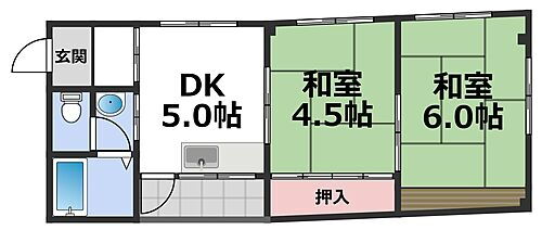 大阪府大阪市城東区森之宮２丁目 緑橋駅 2DK マンション 賃貸物件詳細