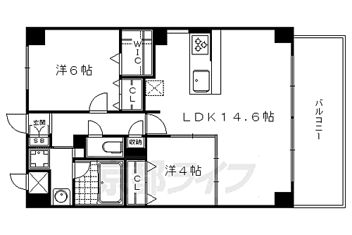 京都府京都市左京区岡崎法勝寺町 神宮丸太町駅 2LDK マンション 賃貸物件詳細