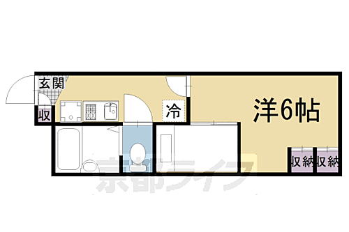 京都府京都市中京区西ノ京内畑町 二条駅 1K アパート 賃貸物件詳細