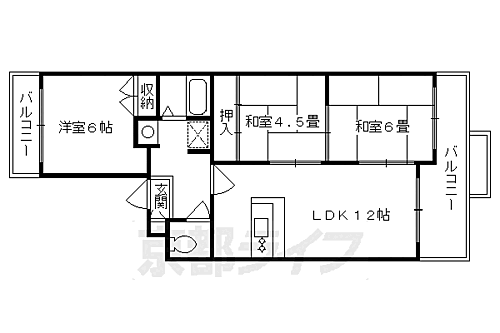 京都府京都市北区西賀茂鹿ノ下町 北大路駅 3LDK マンション 賃貸物件詳細