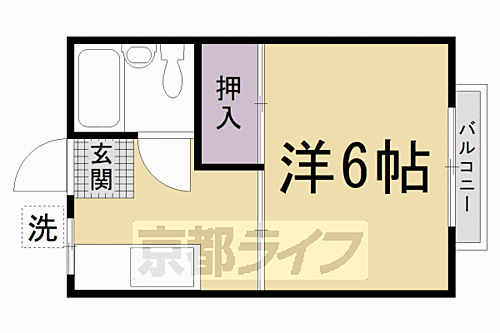 京都府京都市右京区花園一条田町 花園駅 1K アパート 賃貸物件詳細